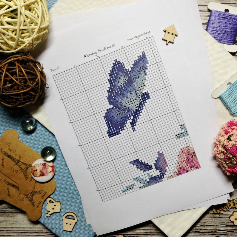 Deer Starry sky cross stitch Landscape cross stitch Animal silhouette cross stitch pattern lynx and bear cross stitch