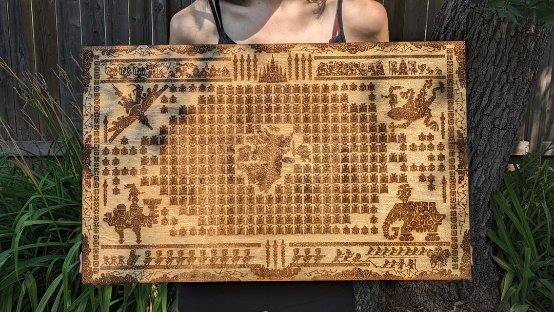 Massive BOTW Tablet Zelda BOTW Wood Tapistry, Breath of the Wild, Game