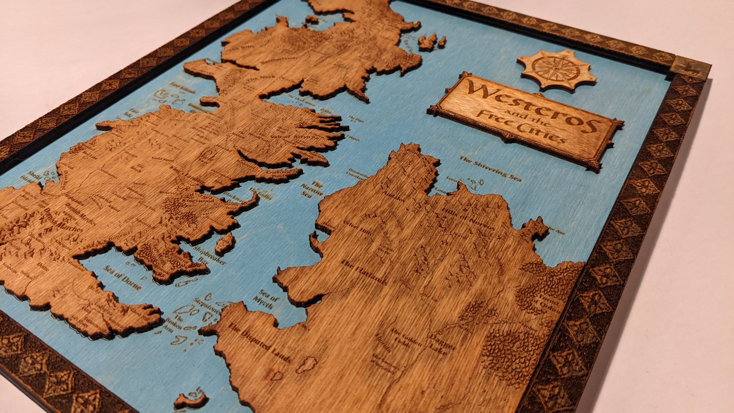 Game Of Thrones Map Westeros Wood Laser Engraved Map vrogue.co