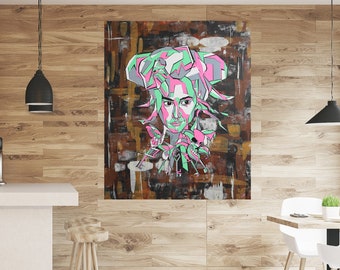 Original - Life - Acrylic painting on MDF - interior decoration - street art