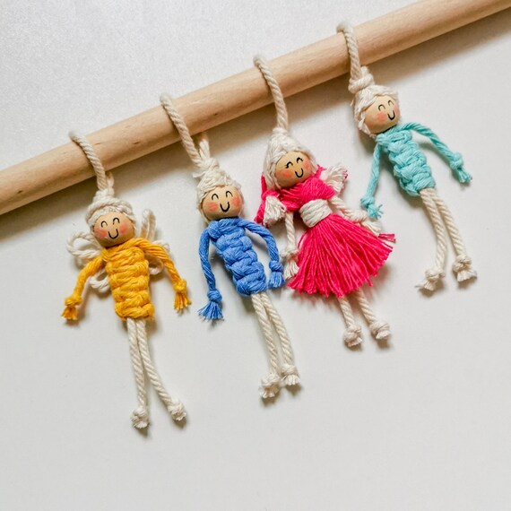 handmade macrame doll