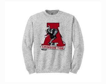 Alabama Vintage Logo // College Style Sweatshirt