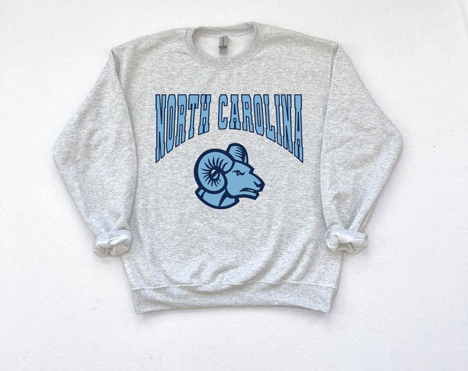 North Carolina Sweatshirt, College Style Sweatshirt