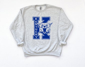 Kentucky Retro // College Style Sweatshirt