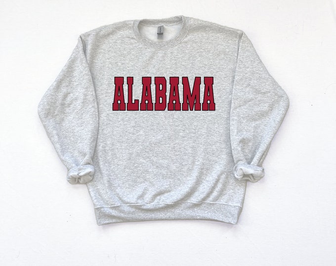 Alabama Retro Sweatshirt, College Style Sweatshirt