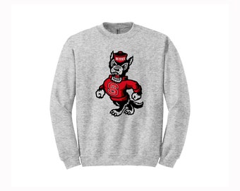 NC State Vintage Logo // College Style Sweatshirt