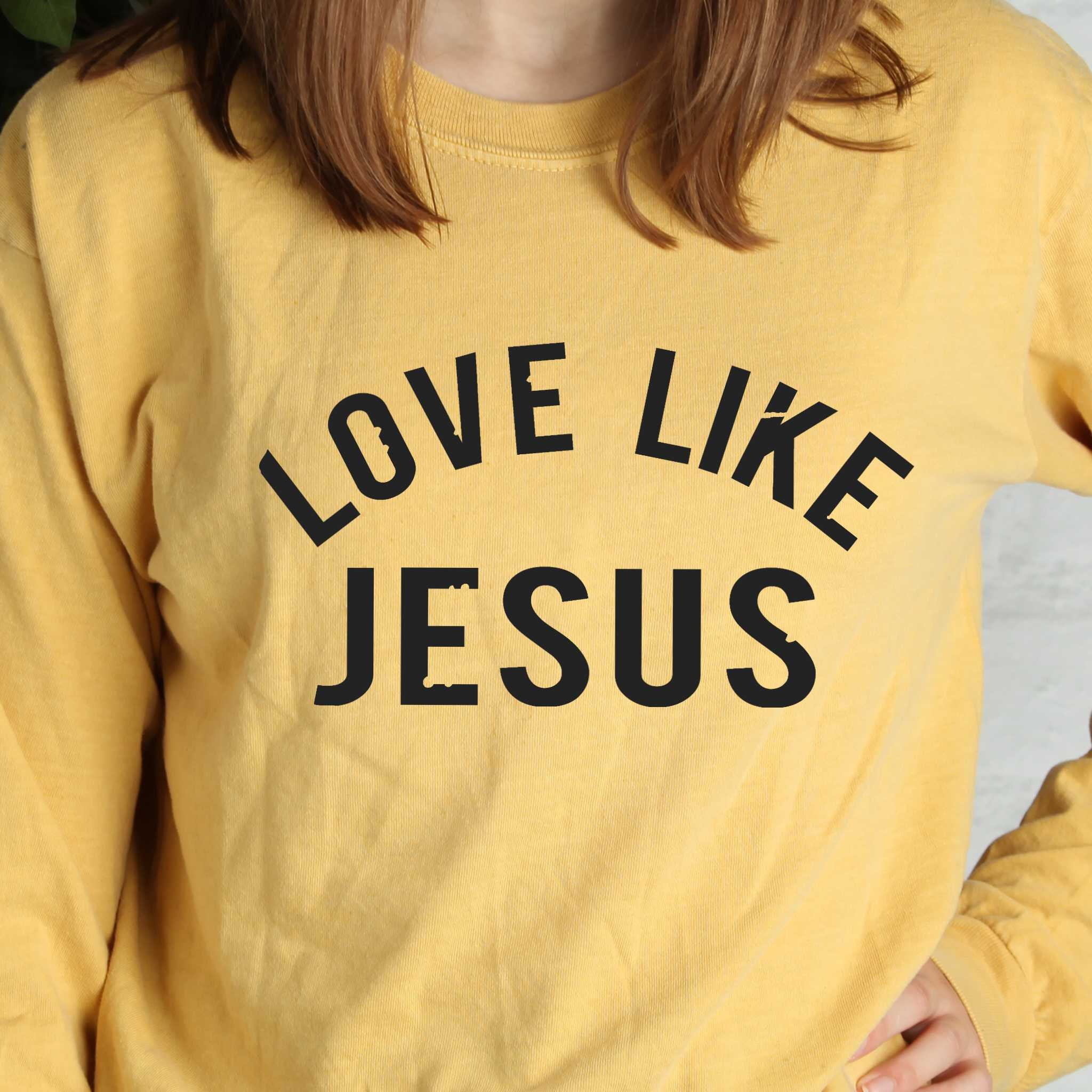 Love Like Jesus Women's Long Sleeve Tee Christian Shirt - Etsy