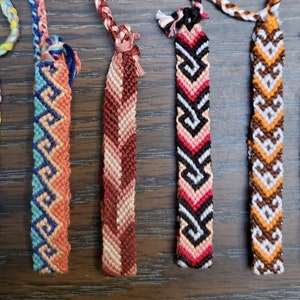 Friendship Bracelets ~ Hand Made, Custom Knotted Macrame, Woven, Unique, Adjustable BFF