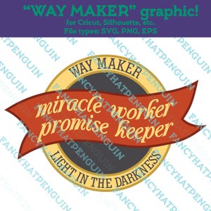 Way Maker Vektor-Bundle für Basteln, Promise keeper Set, Wundertäter SVG Bundle, PNG EPS Cricut, Licht in der Dunkelheit Silhouette