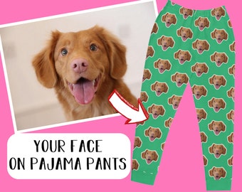 personalised dog face pyjamas
