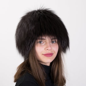 Women&#39;s Fur Hat - Silver Fox Fur