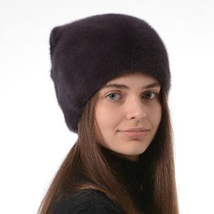 Women&#39;s Fur Hat - Mink Hat &quot;Kubanka&quot;