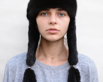 Babushka Fur Hat - Etsy
