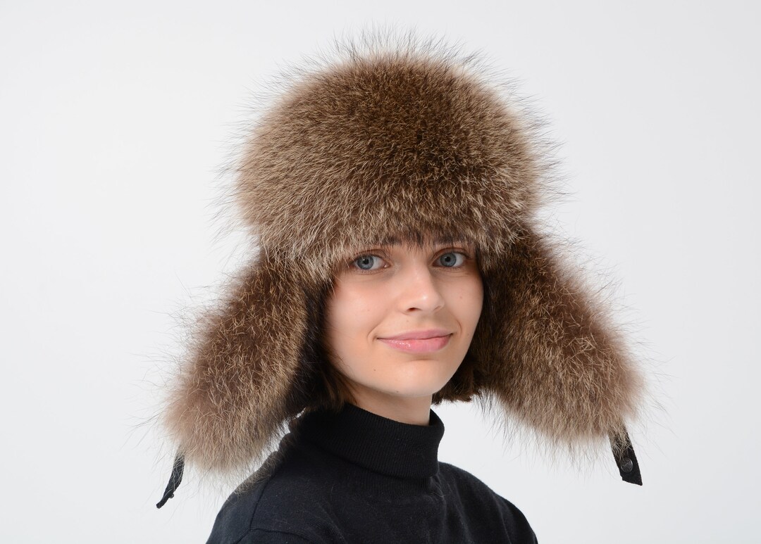Fur Ushanka Hat Unisex traditional Made of Real Etsy