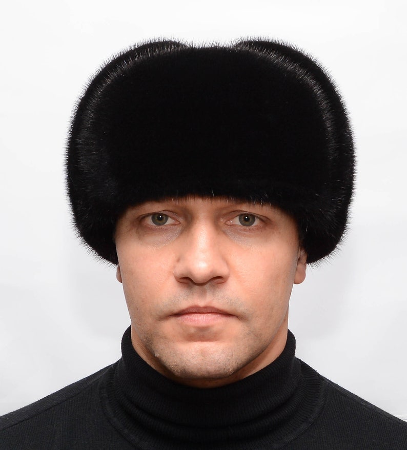 Warm Men's Fur Hat Real Fur Hat Mink Hat Fur Hat Hat Etsy