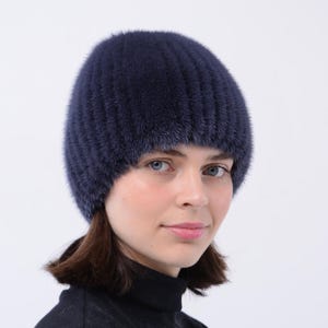 Women&#39;s Fur Hat - Mink Hat Style Beanie