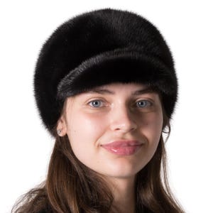 Women&#39;s Fur Cap - Mink Hat - Russian Fur Hat