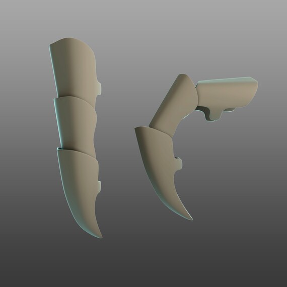 Detailed articulated Finger Claw 3D model Etsy