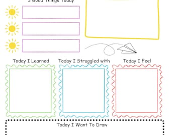 Kids Daily Journal | Journal Activity Page | Planner