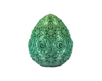 Roses Egg | 3D Printed Decorative Eggs - Print A Brick