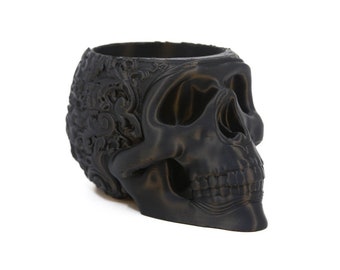 Ornament Skull | 3D Printed Skull - Halloween prop - Print A Brick