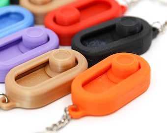 Magnetic Thumb Switch Fidget Toy | 3D Printed Sensory Desk Toy for Stress Relief, Stimming, and Office Play | Pocket Size | Keychain