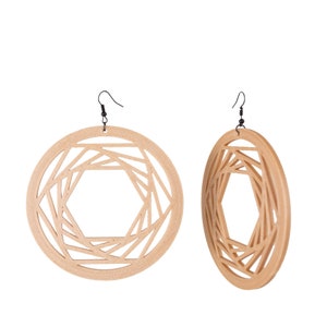 Catcher 3D Print Earrings Wood Imitation 3D Print Jewellery Print A Brick Wood