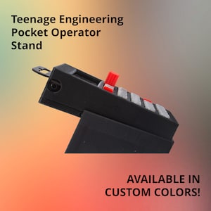 Stand for Teenage Engineering Pocket Operator Case | Personalised Stand | 3D Printed Stand | Holder | Stand Angle | Print-A-Brick