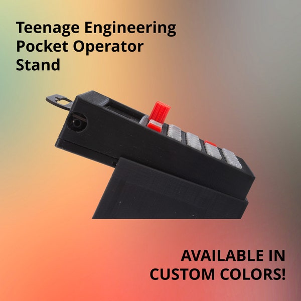 Stand for Teenage Engineering Pocket Operator Case | Personalised Stand | 3D Printed Stand | Holder | Stand Angle | Print-A-Brick