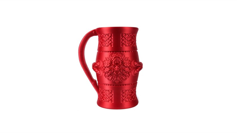 Celtic Tree Ent Mug 3D Printed Can/Beer Holder Print A Brick Red (silk/shiny)