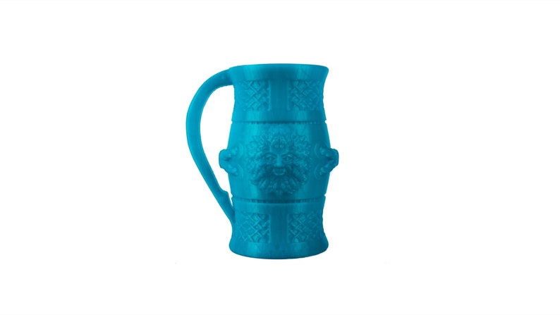 Celtic Tree Ent Mug 3D Printed Can/Beer Holder Print A Brick Cyan