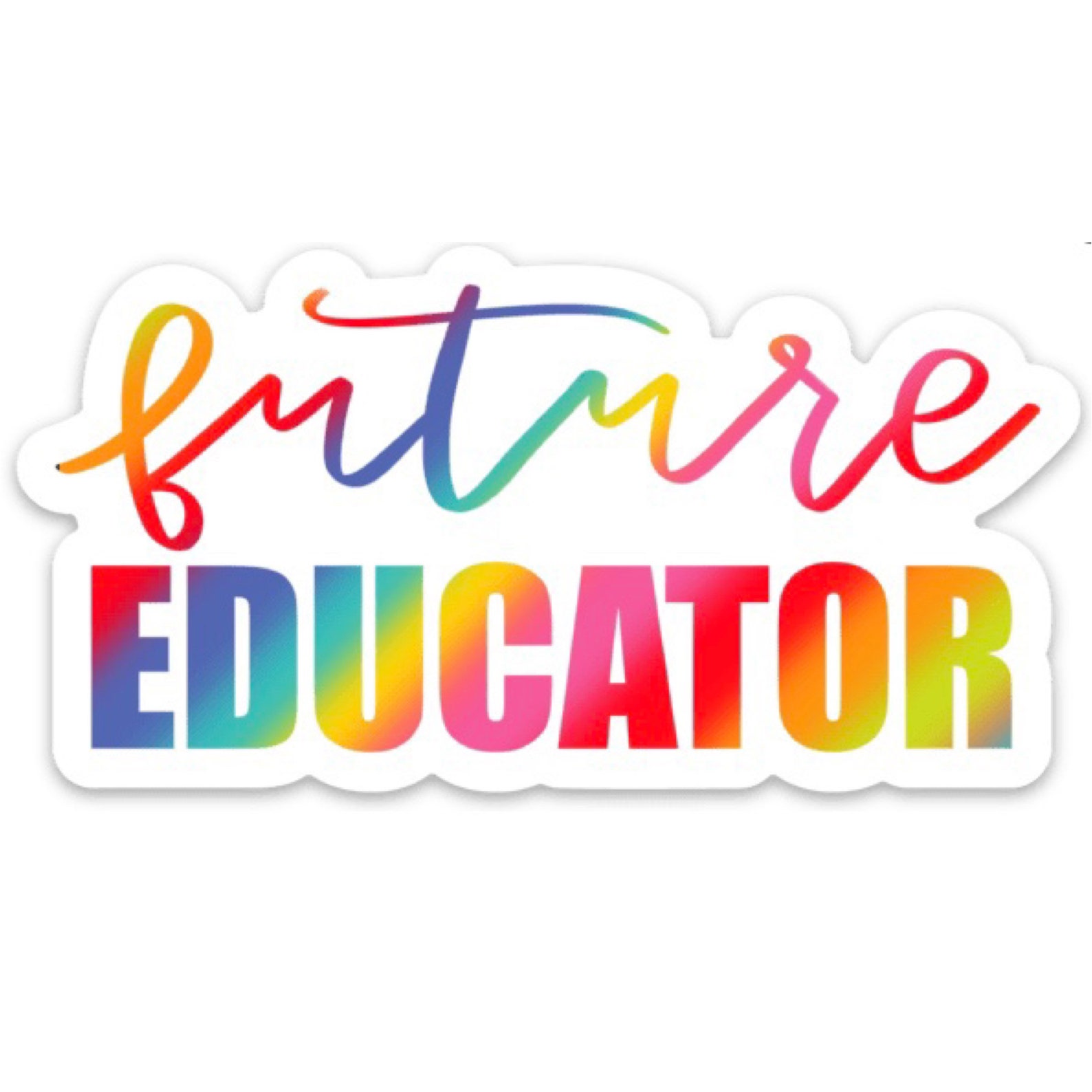 Future Educator Vinyl Sticker Etsy