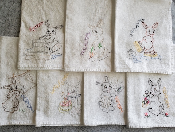 Continuity Embroidered Hand Towel