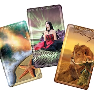 Baralho de Tarô Laminado Série Entre os Mundos | 78 cartas laminadas