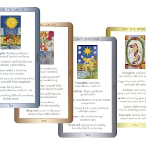 Baralho de tarô Rider Waite com chaves | 78+2 cartas laminadas | baralho de tarô clássico com significados