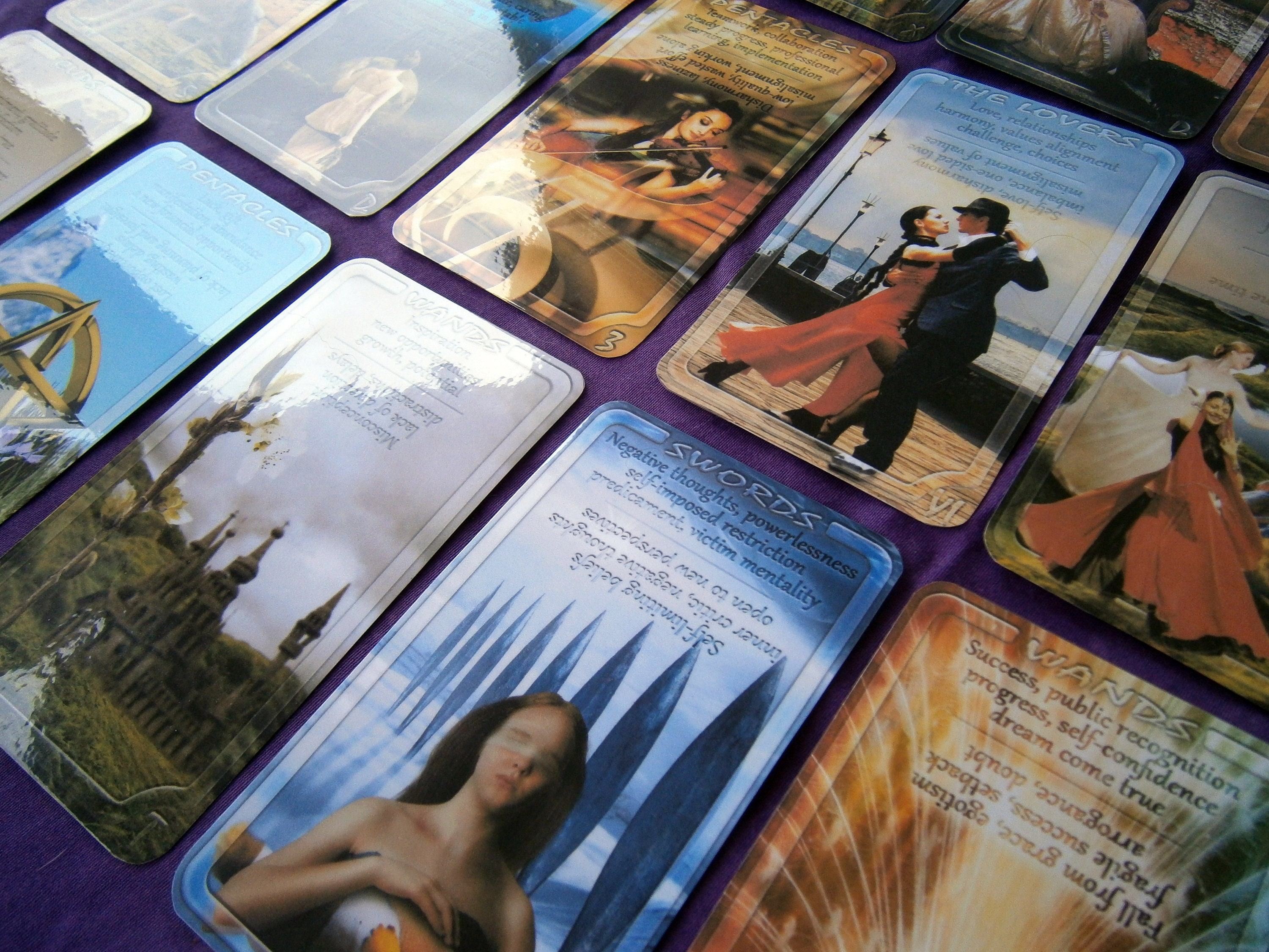 Laminated Tarot Deck Between the Worlds Series 78 Cards With Etsy
