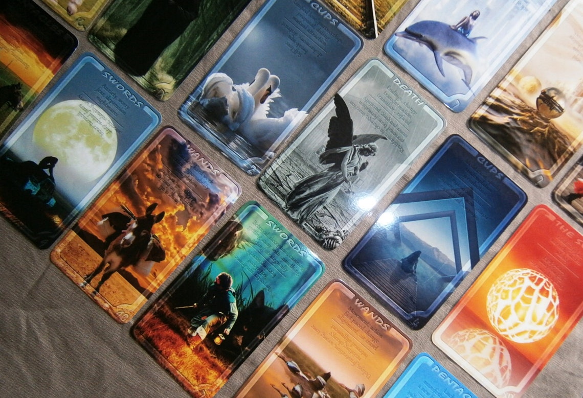 Laminated Tarot Deck Between the Worlds Series 78 Laminated Etsy