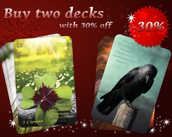 Any two lenormand decks with 30% off | Laminated high quality cards