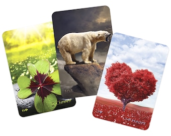 Laminerade Lenormand-kort: Sunlight-serien, 36-kortslek