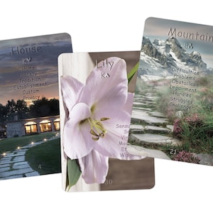 "Lenormand Karten ""Wüste"" | 36 laminierte Karten mit Schlüsseln
