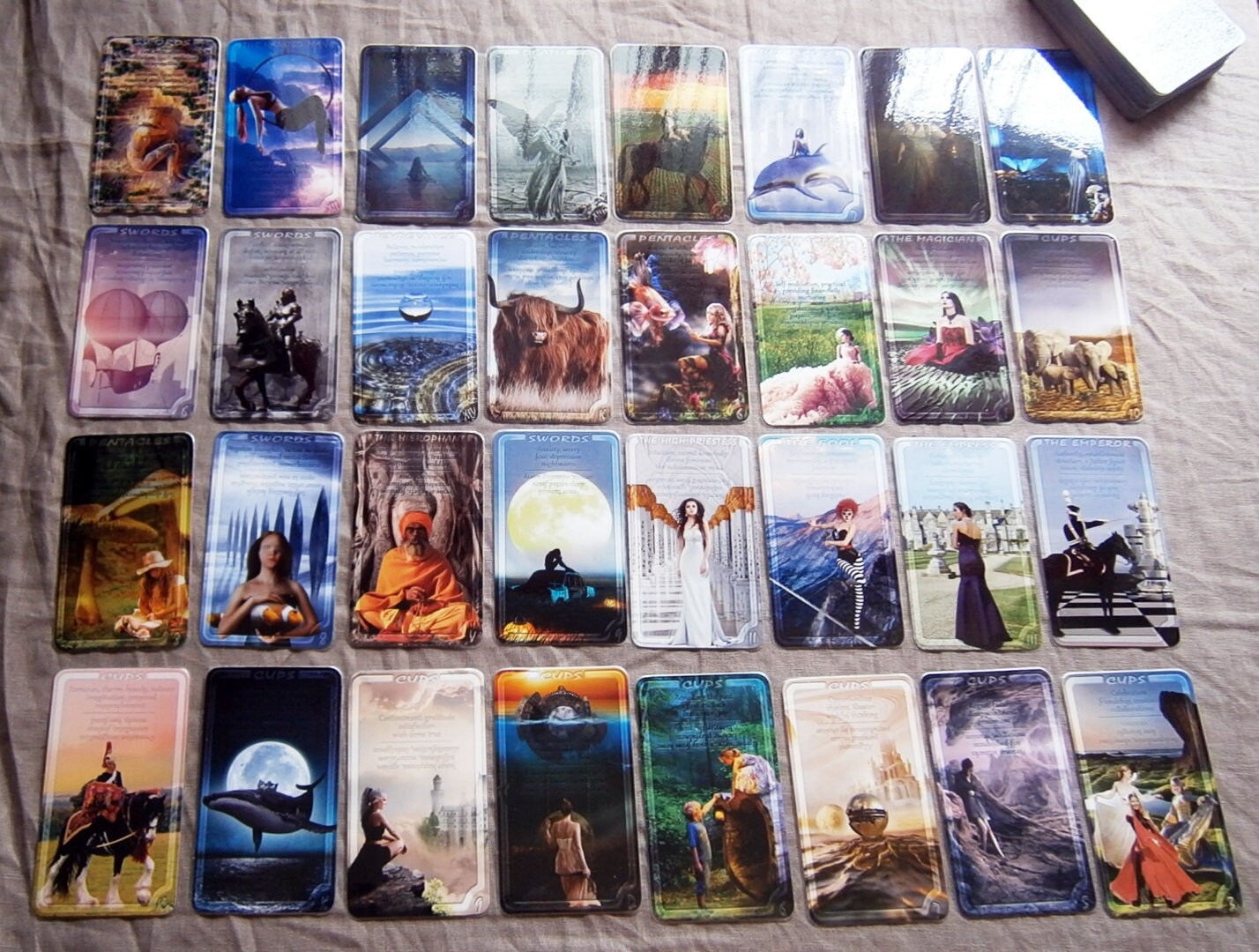Laminated Plus Tarot deck Between the Worlds series 78 cards Etsy