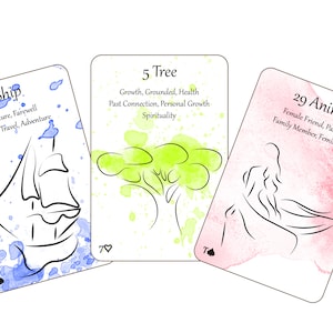 Lenormand Cards série arc-en-ciel | 36 cartes plastifiées | avec des significations clés