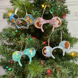 Disney/Star Wars Inspired Ear Christmas Ornaments