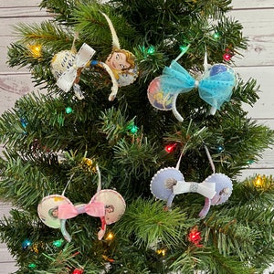 Disney Princess Inspired Ear Christmas Ornaments