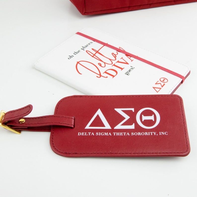 Delta Luggage Tag and Passport Holder Delta Sigma Theta Etsy