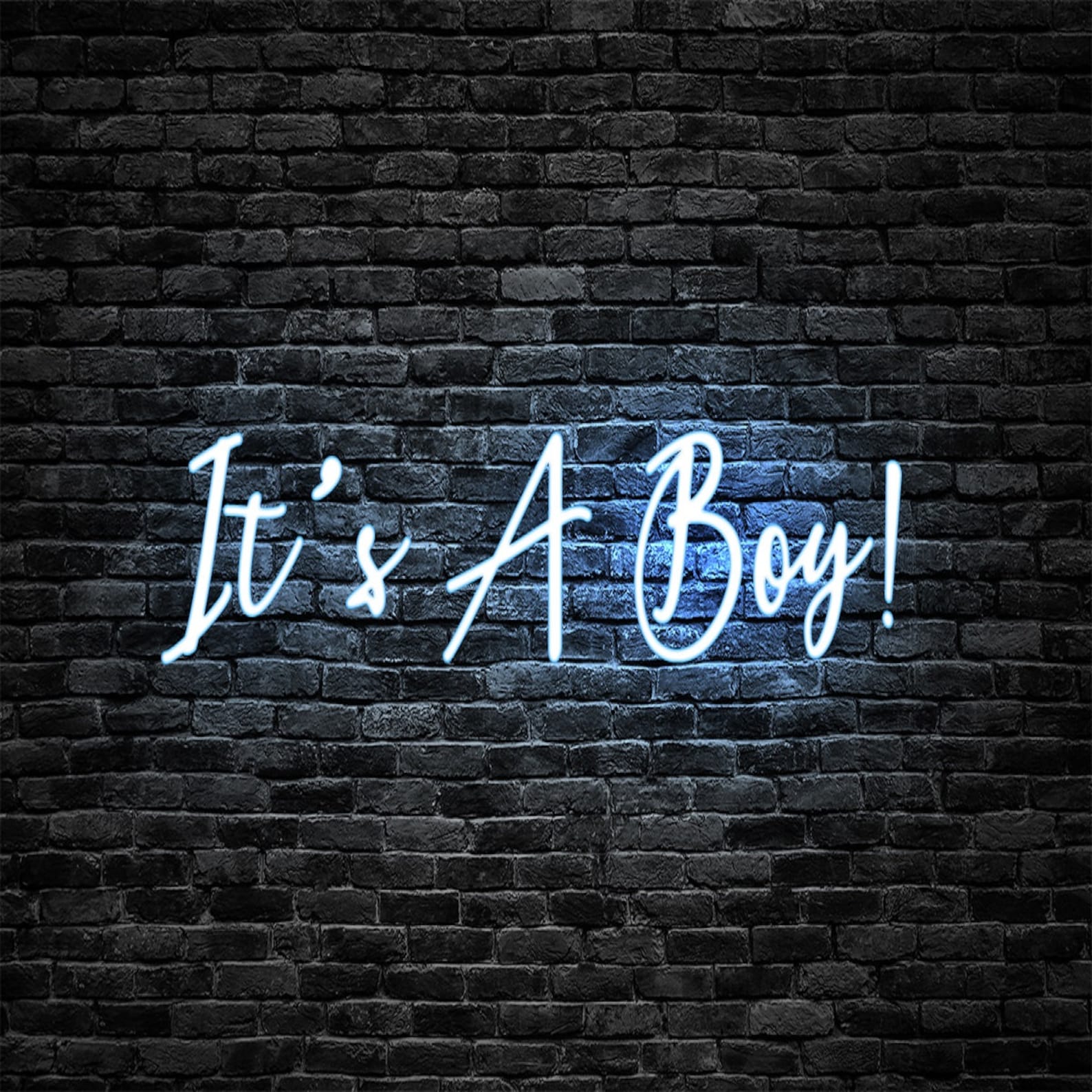 It's A Boy Custom Neon Signbaby Announcementhanging Led Etsy UK