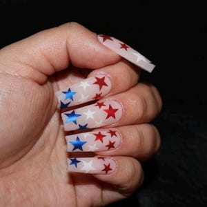 USAyeee / Stelle rosse, bianche e blu / Unghie in gel X