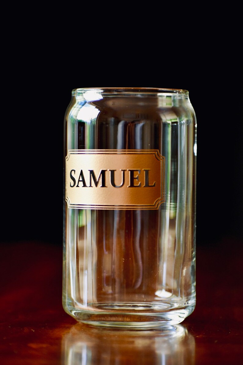 Personalized Etched Beer Can Glass Personalized Beer Glass Etsy