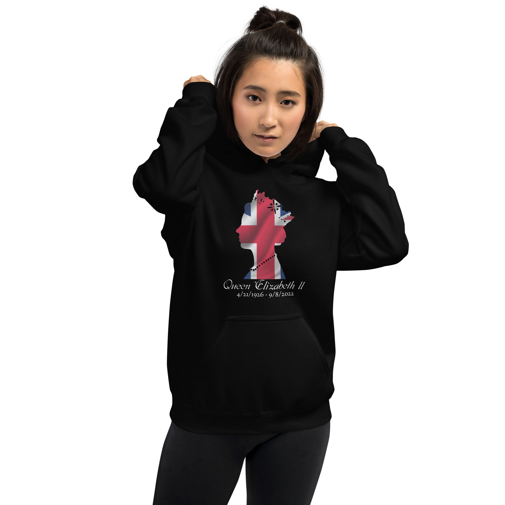 Discover Honor Queen Elizabeth II Unisex Hoodie