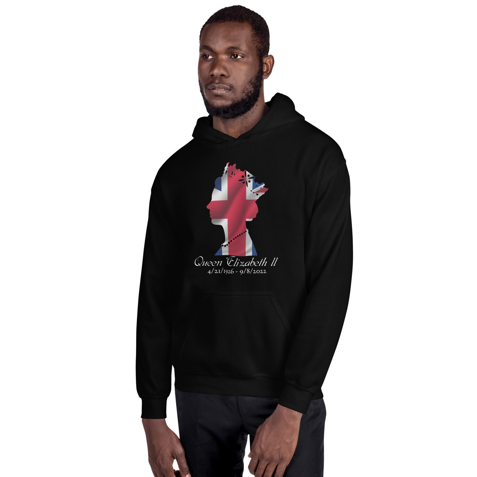 Discover Honor Queen Elizabeth II Unisex Hoodie